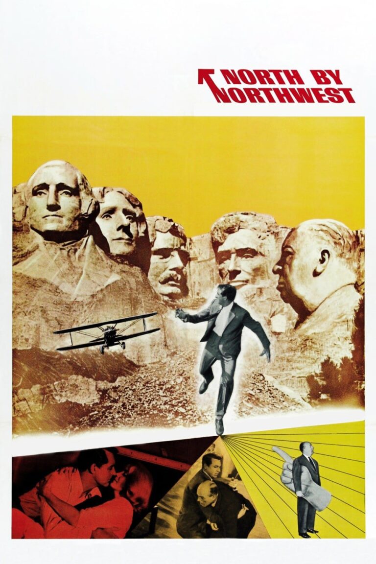 Poster for the movie "North by Northwest"