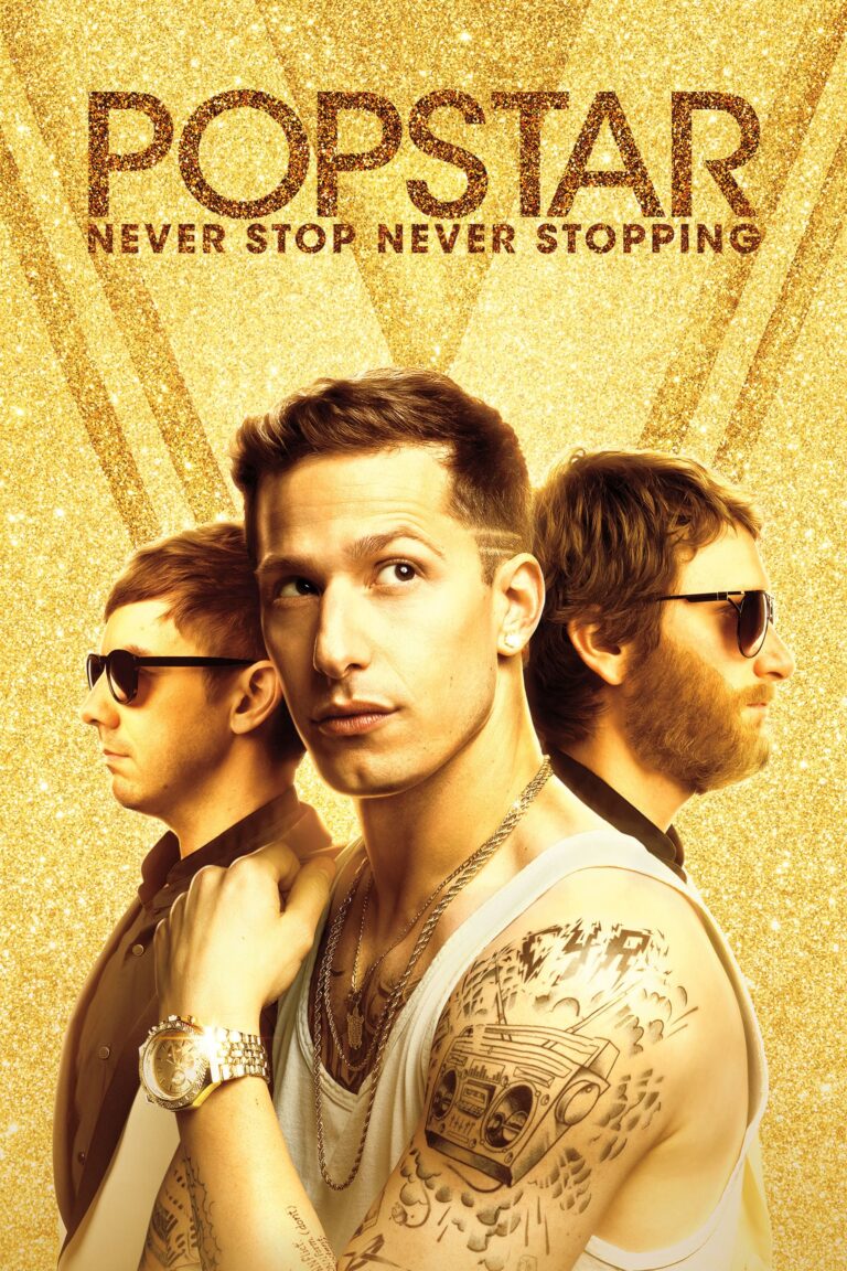 Poster for the movie "Popstar: Never Stop Never Stopping"