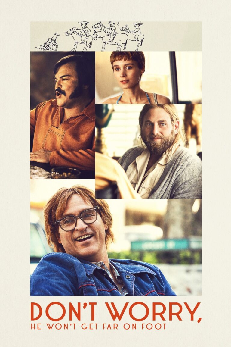 Poster for the movie "Don't Worry, He Won't Get Far on Foot"