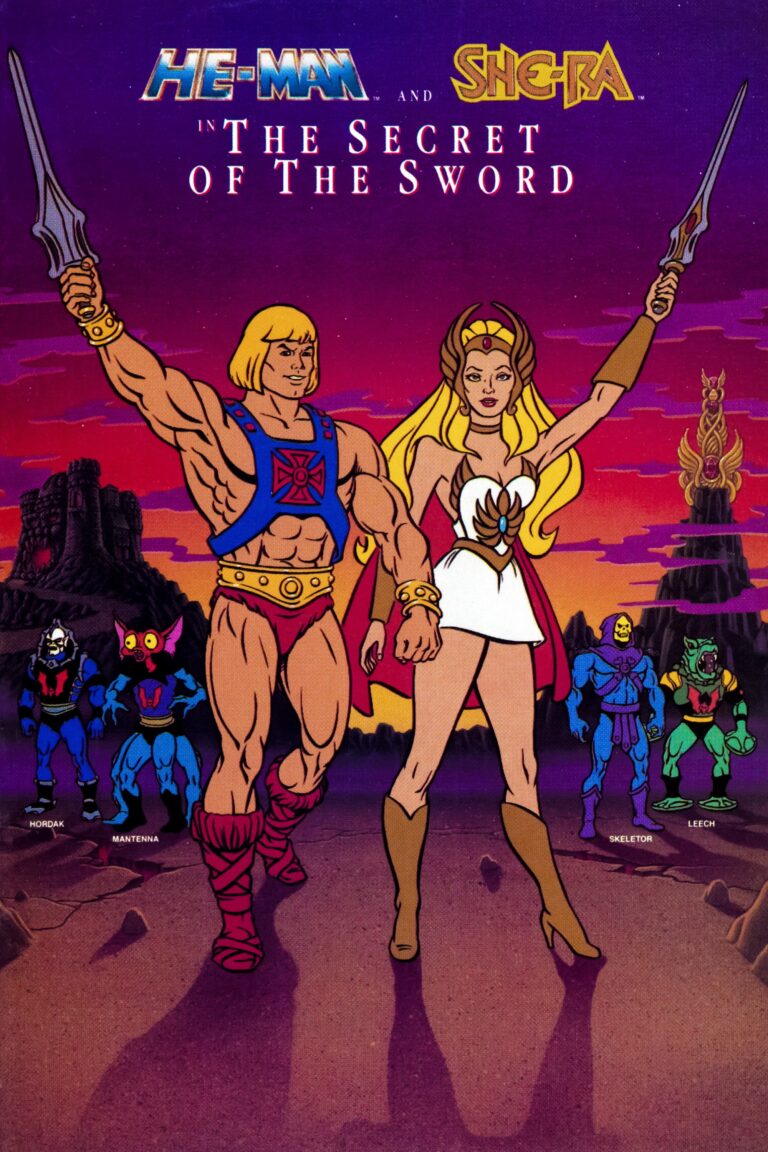 Poster for the movie "He-Man and She-Ra: The Secret of the Sword"