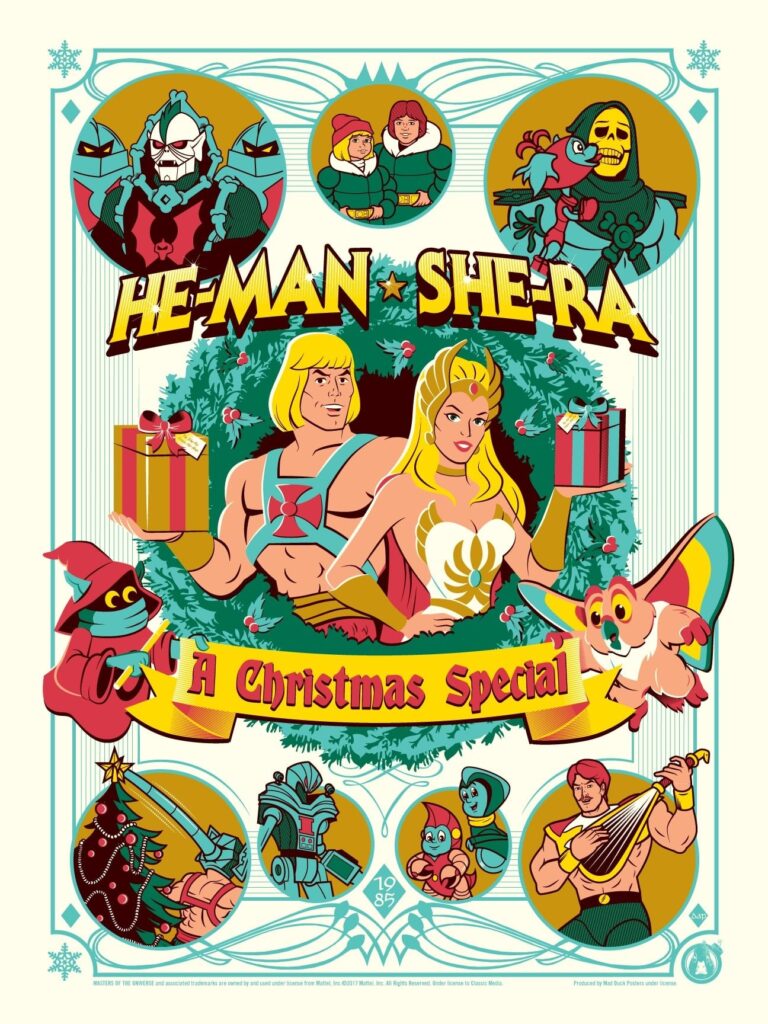 Poster for the movie "He-Man and She-Ra: A Christmas Special"